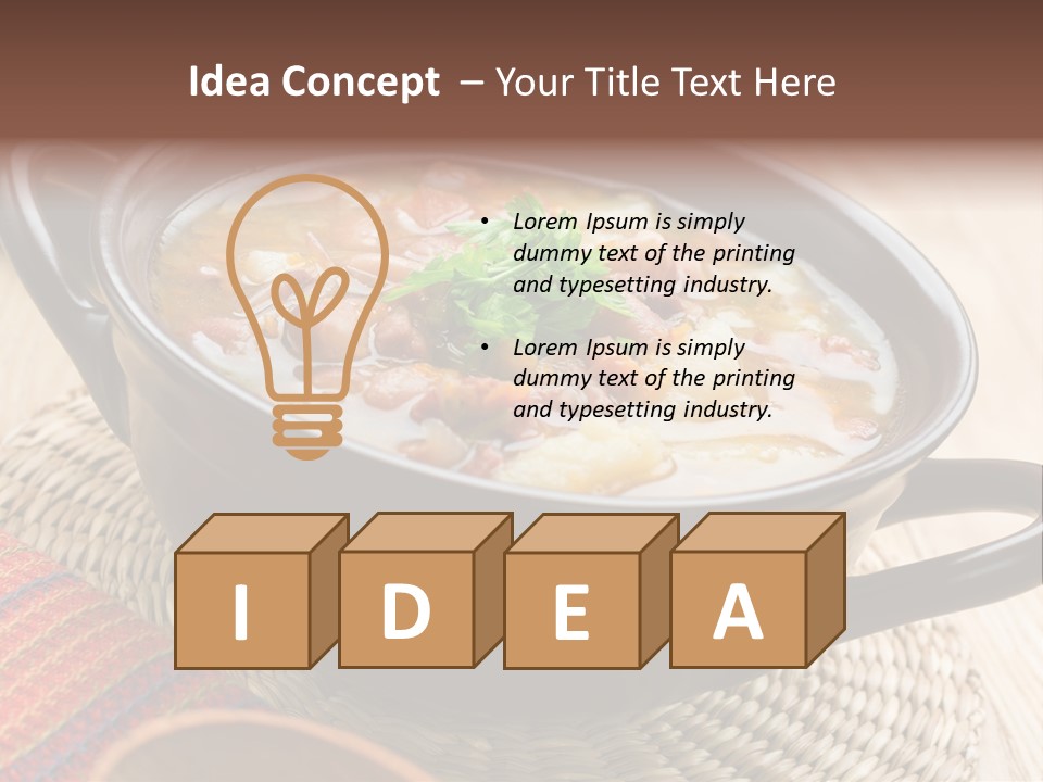 Yellow Spice Bread PowerPoint Template