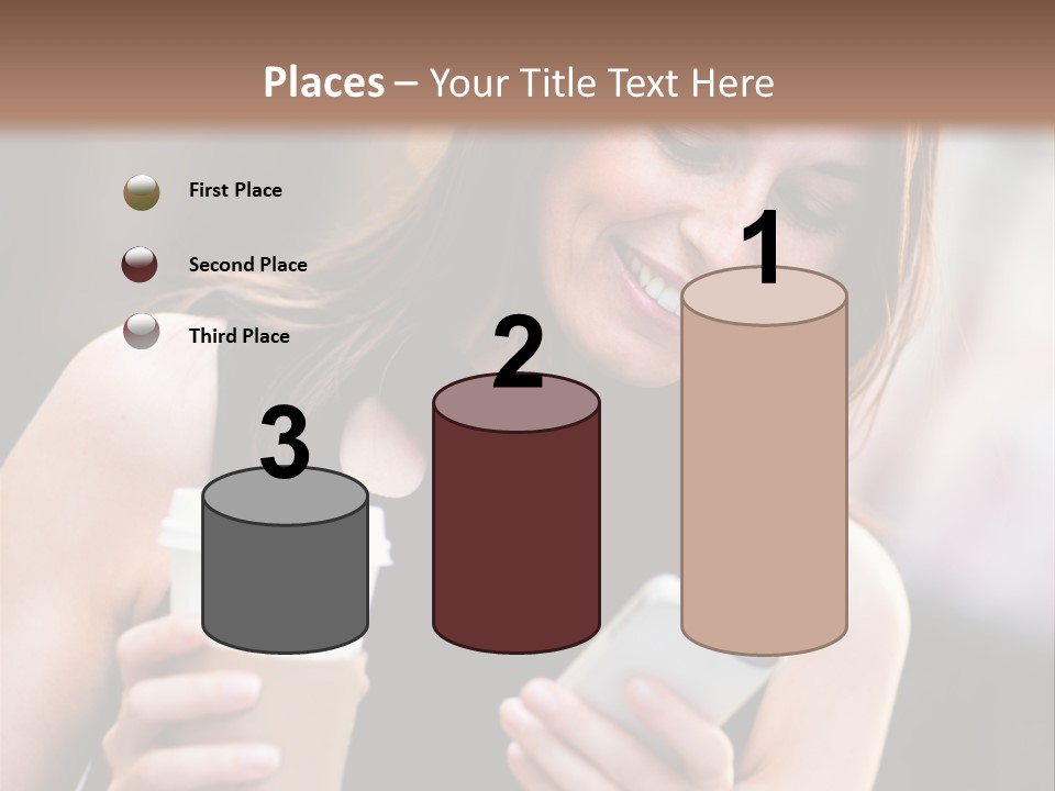 Texting Beautiful City PowerPoint Template