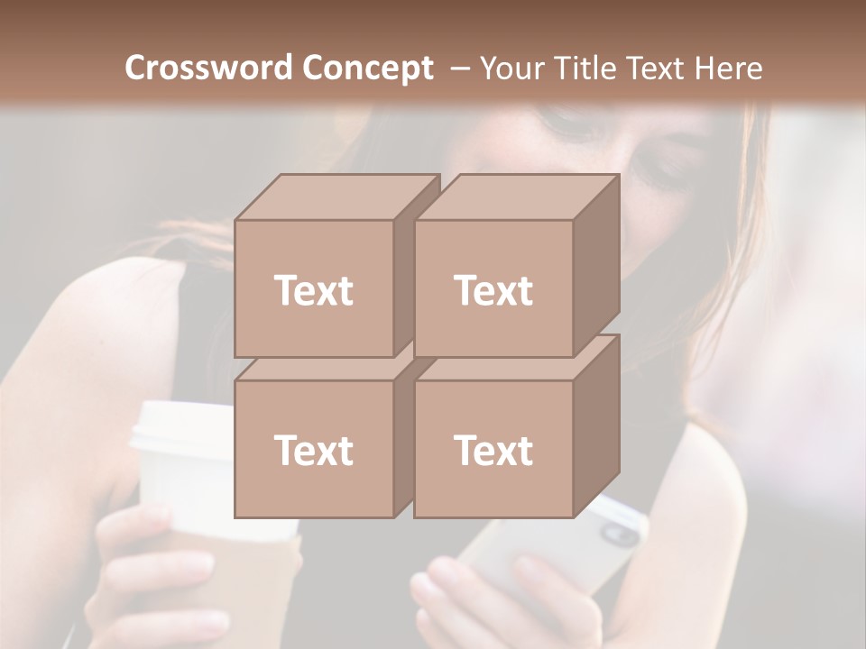 Texting Beautiful City PowerPoint Template