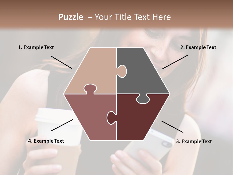 Texting Beautiful City PowerPoint Template