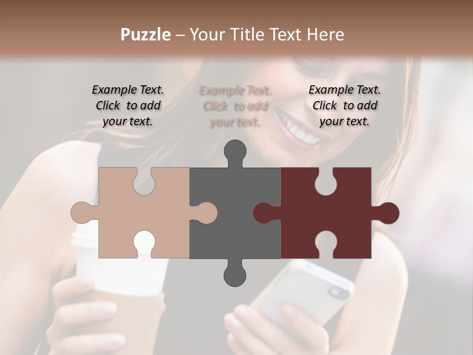 Texting Beautiful City PowerPoint Template