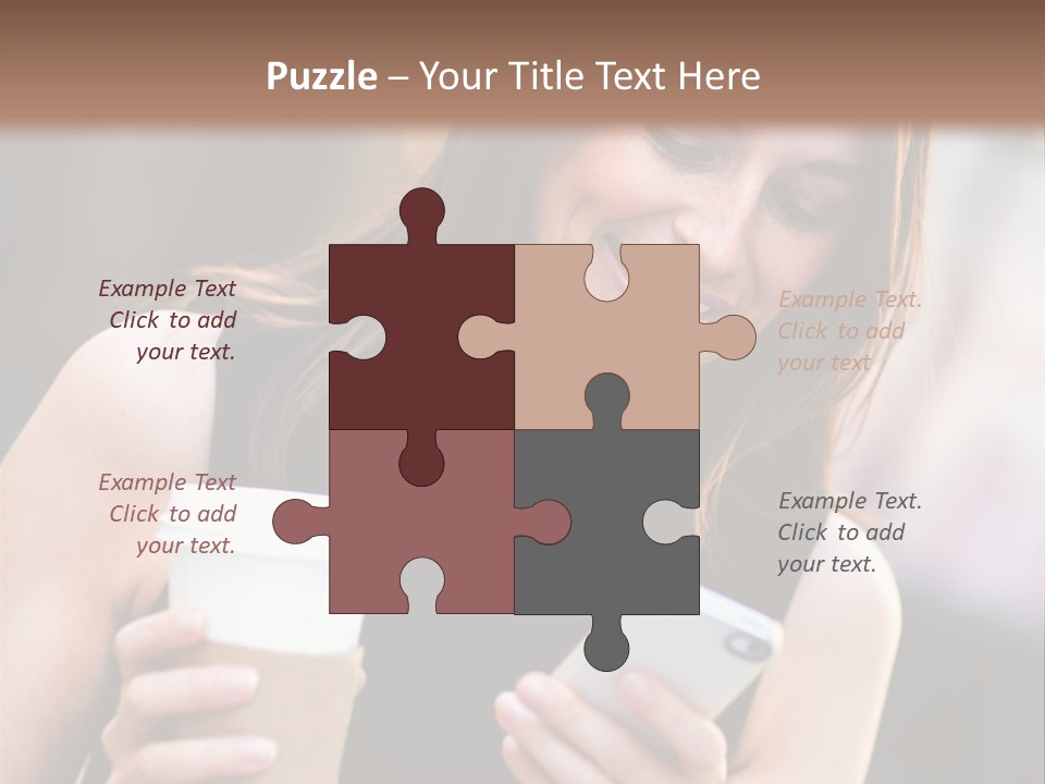 Texting Beautiful City PowerPoint Template