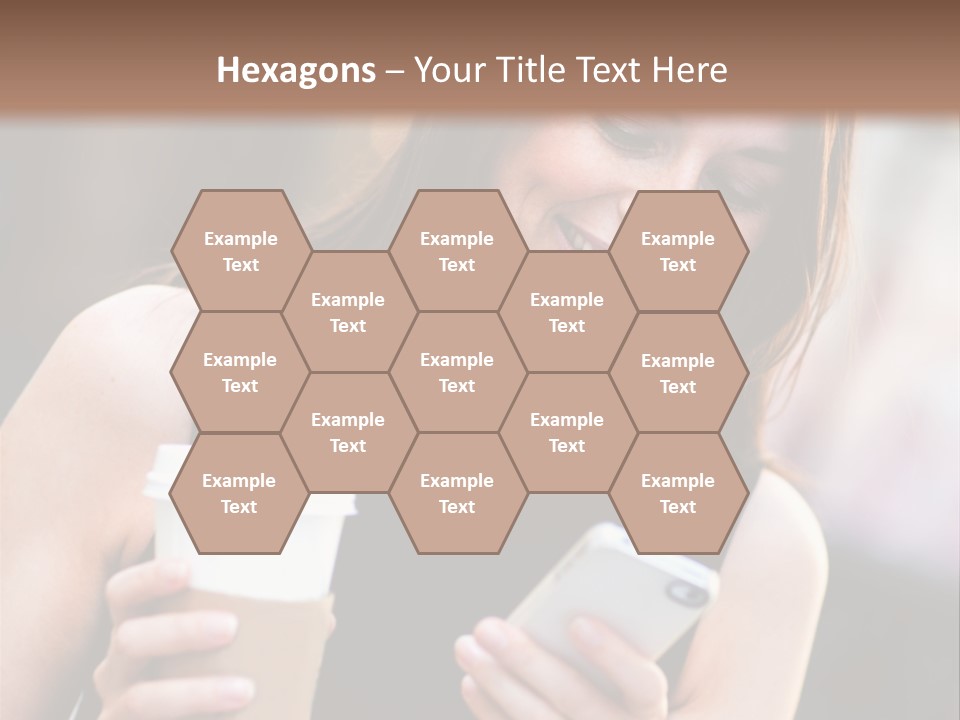 Texting Beautiful City PowerPoint Template