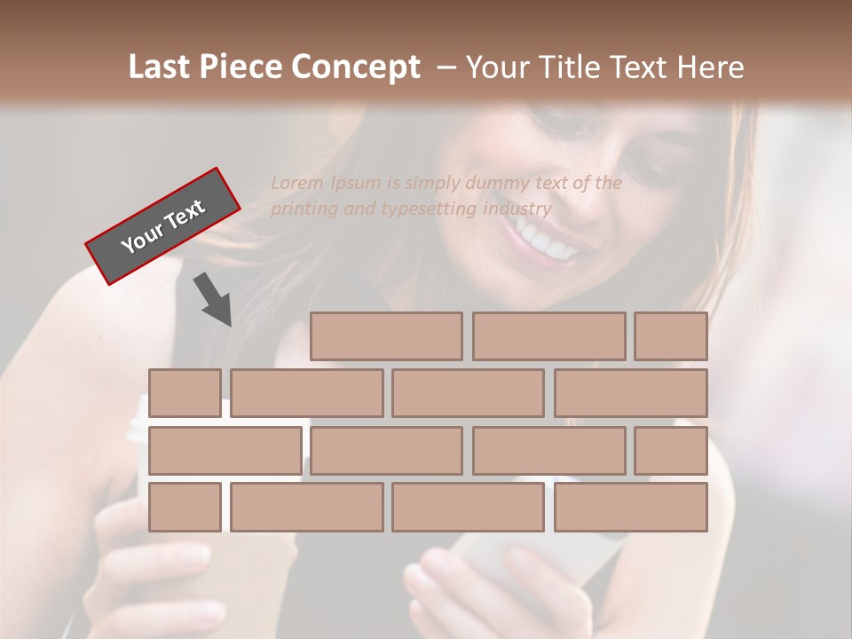 Texting Beautiful City PowerPoint Template