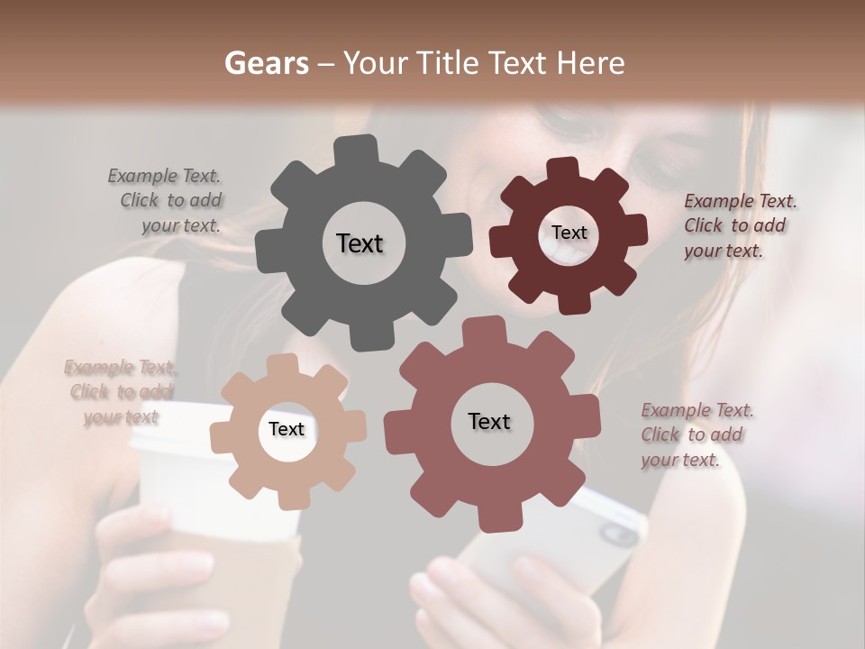 Texting Beautiful City PowerPoint Template