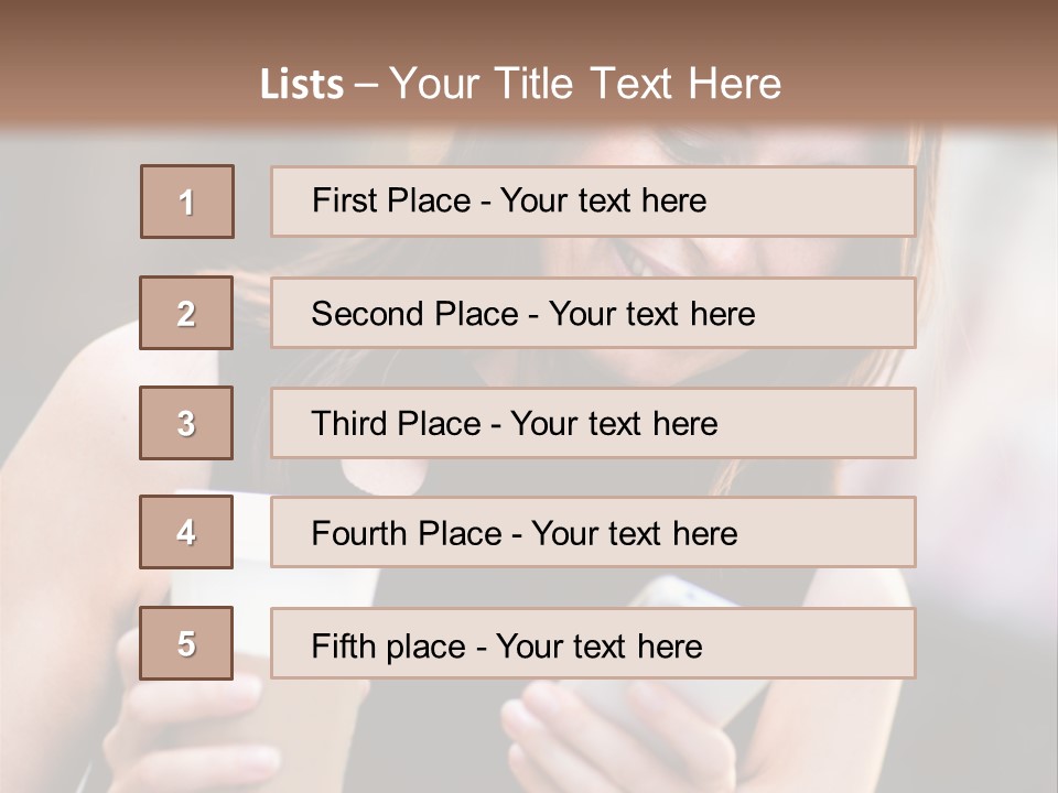 Texting Beautiful City PowerPoint Template
