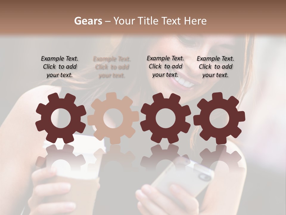 Texting Beautiful City PowerPoint Template
