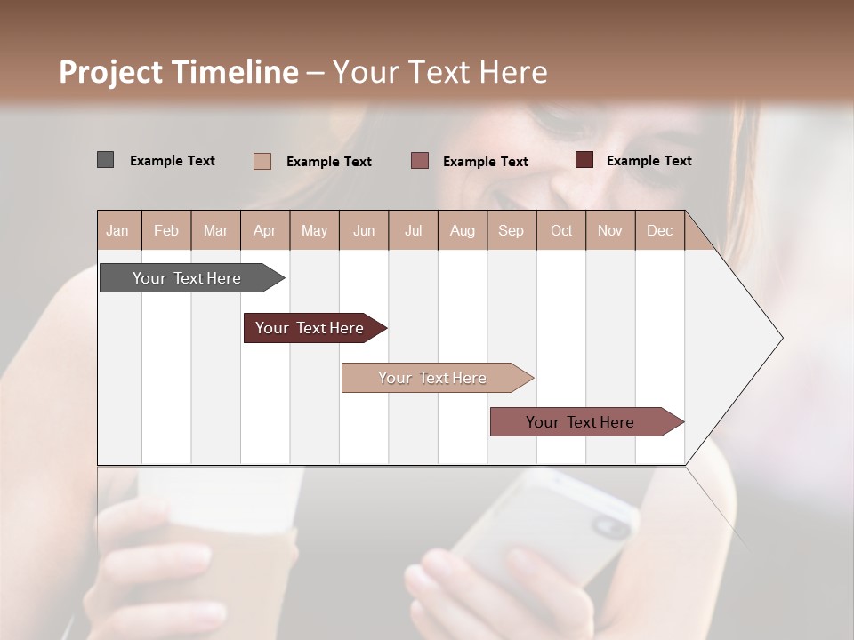 Texting Beautiful City PowerPoint Template