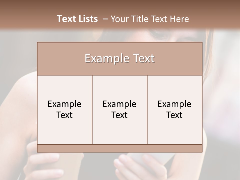 Texting Beautiful City PowerPoint Template