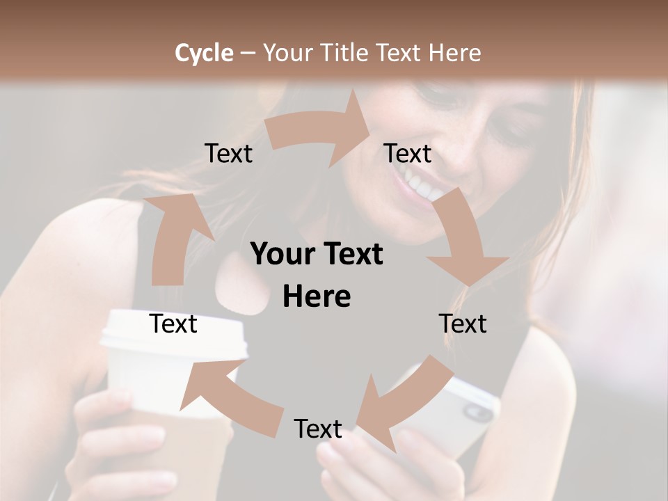 Texting Beautiful City PowerPoint Template