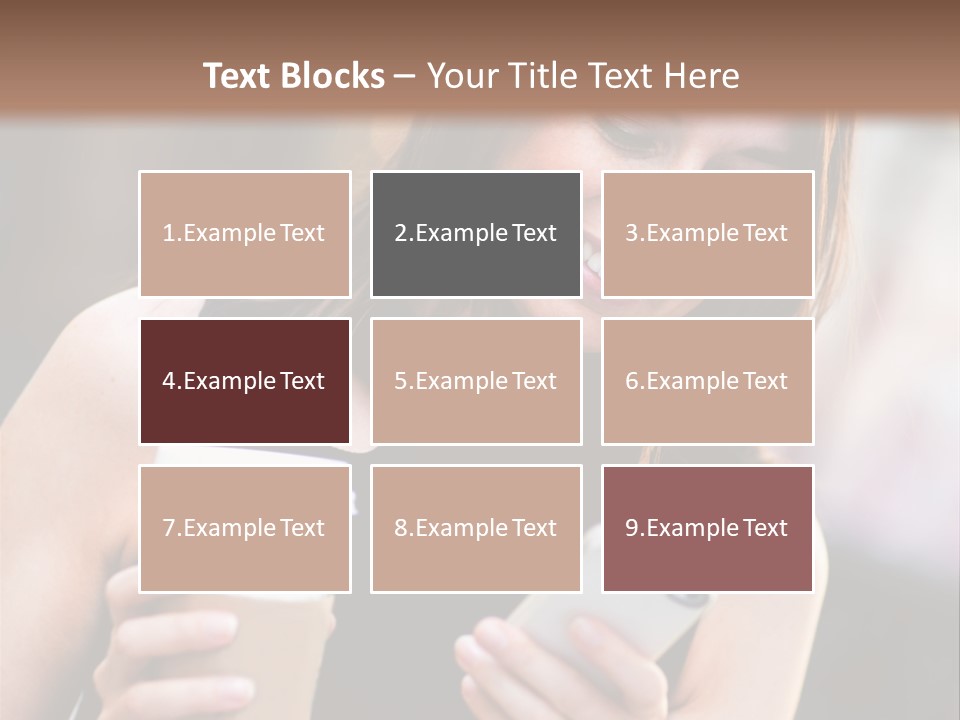 Texting Beautiful City PowerPoint Template