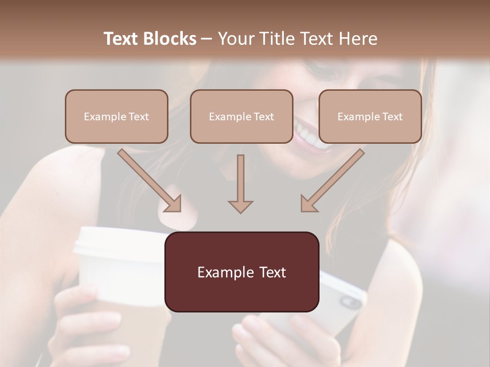 Texting Beautiful City PowerPoint Template