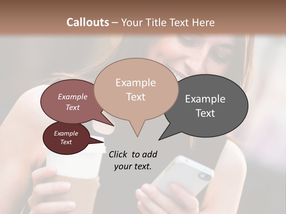 Texting Beautiful City PowerPoint Template