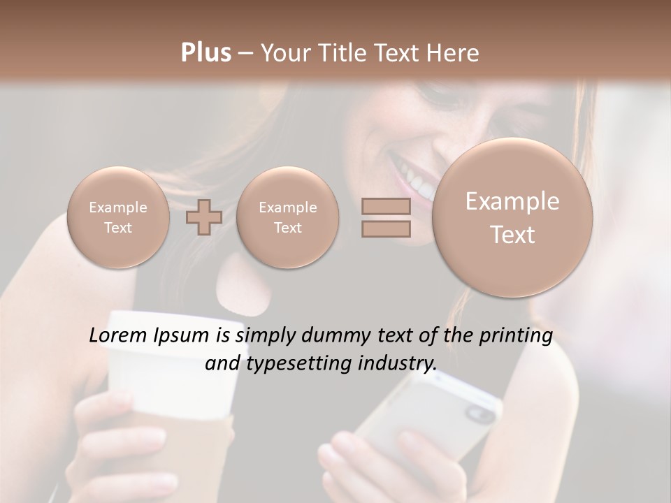 Texting Beautiful City PowerPoint Template