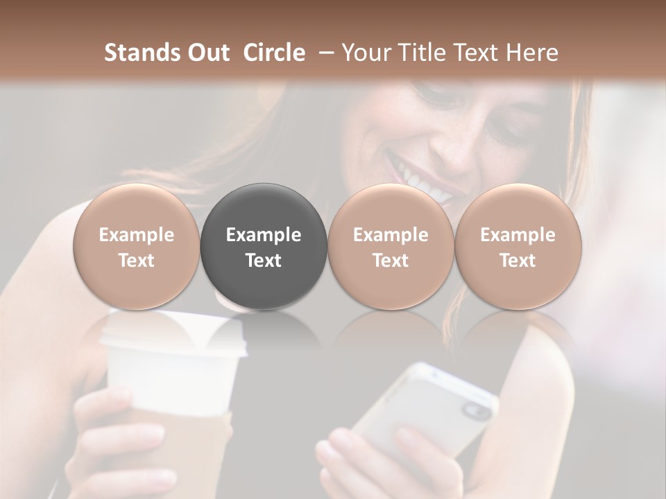 Texting Beautiful City PowerPoint Template