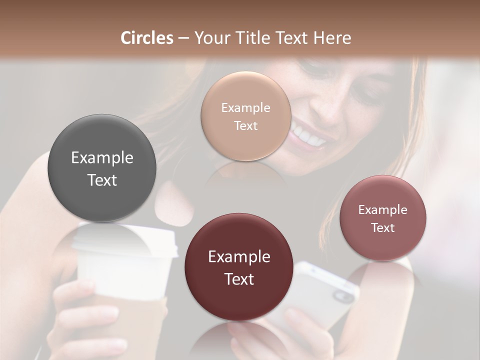 Texting Beautiful City PowerPoint Template