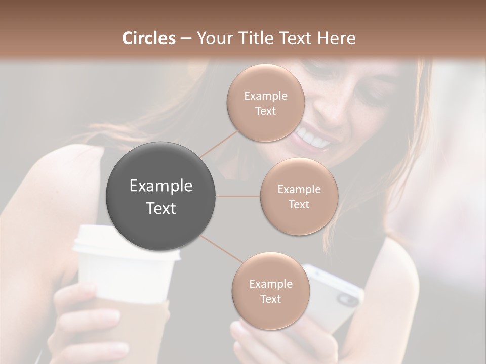 Texting Beautiful City PowerPoint Template