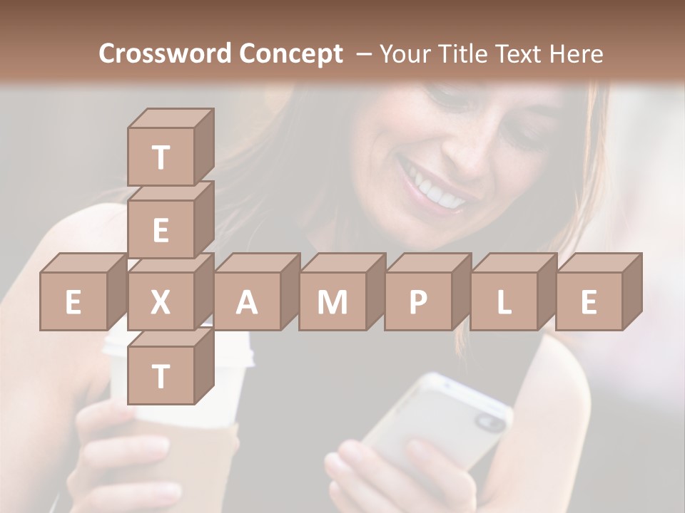 Texting Beautiful City PowerPoint Template