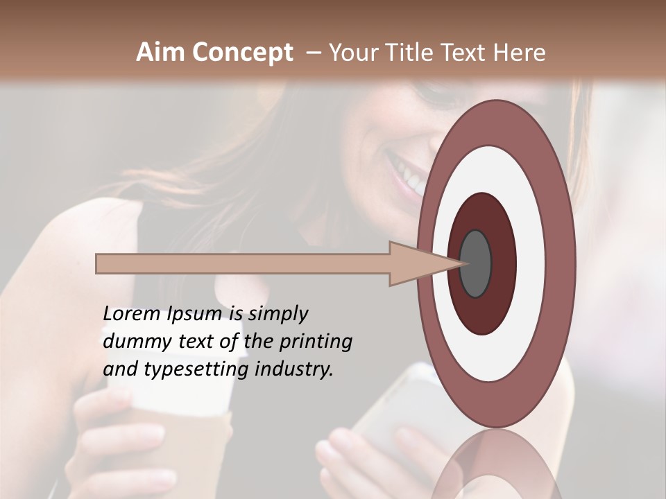 Texting Beautiful City PowerPoint Template