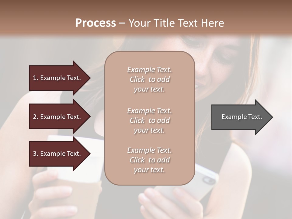Texting Beautiful City PowerPoint Template