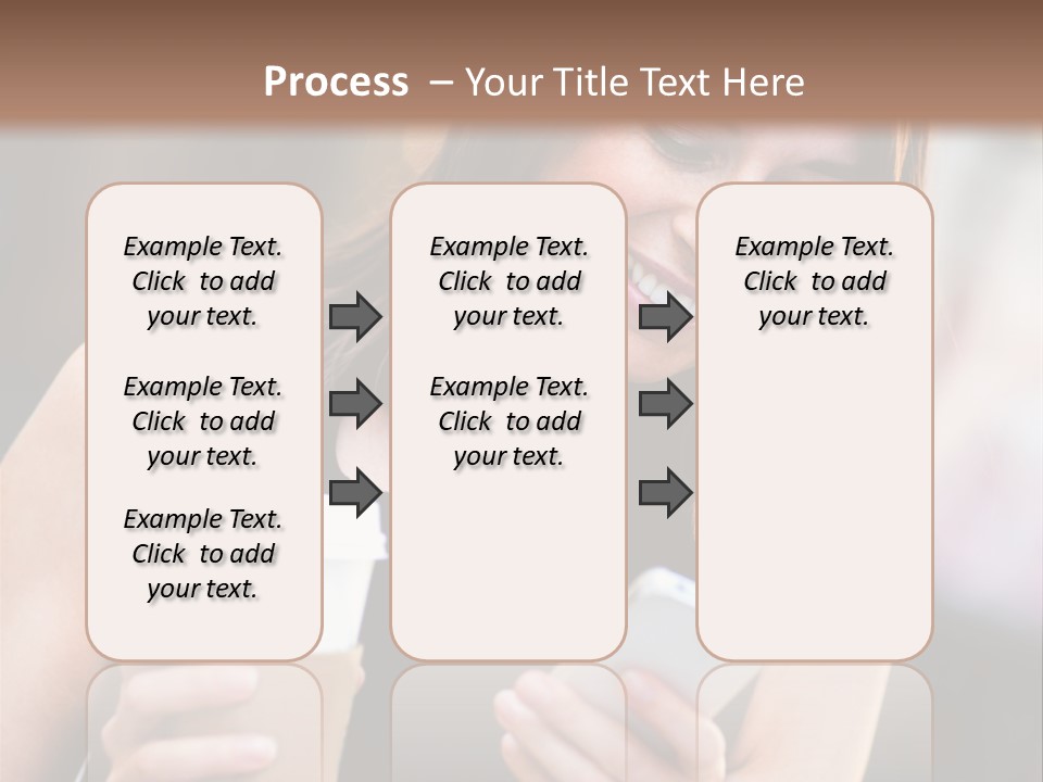 Texting Beautiful City PowerPoint Template