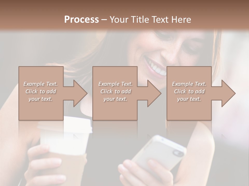 Texting Beautiful City PowerPoint Template