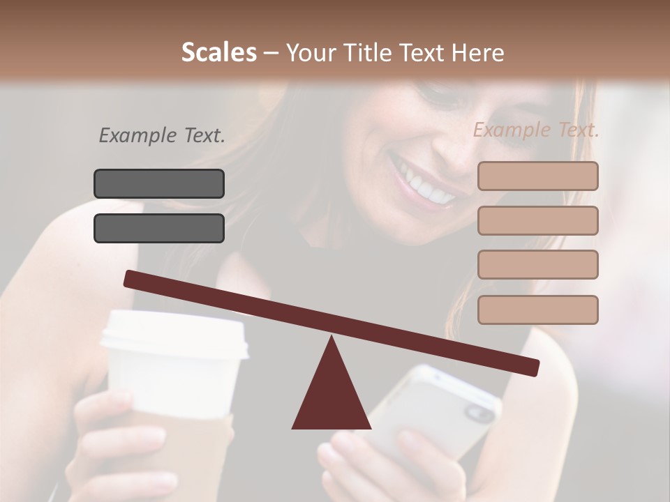 Texting Beautiful City PowerPoint Template
