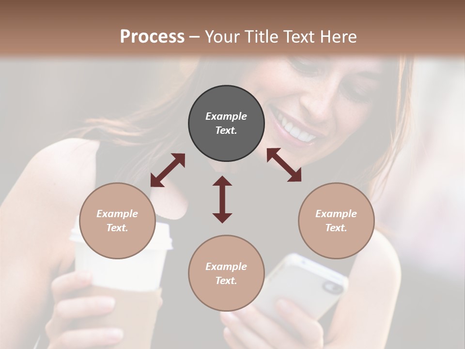 Texting Beautiful City PowerPoint Template