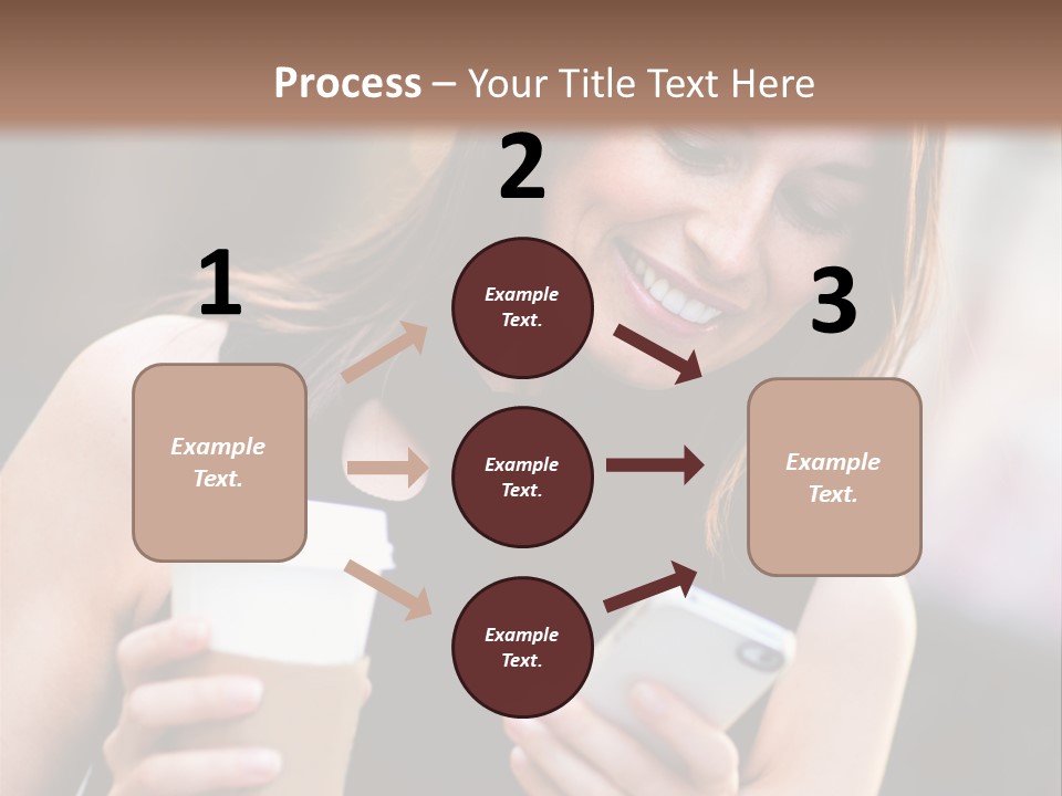 Texting Beautiful City PowerPoint Template