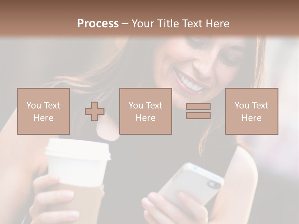 Texting Beautiful City PowerPoint Template