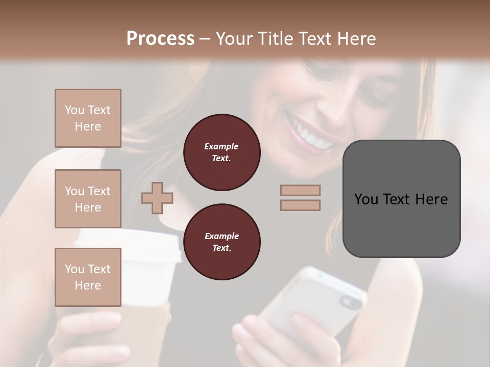 Texting Beautiful City PowerPoint Template