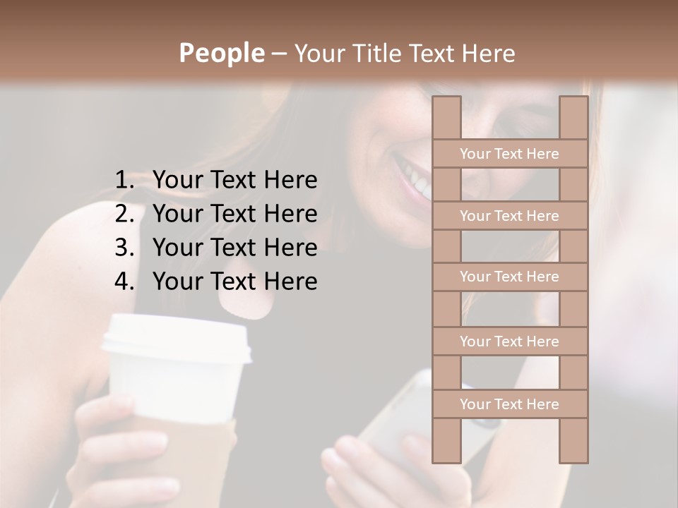 Texting Beautiful City PowerPoint Template