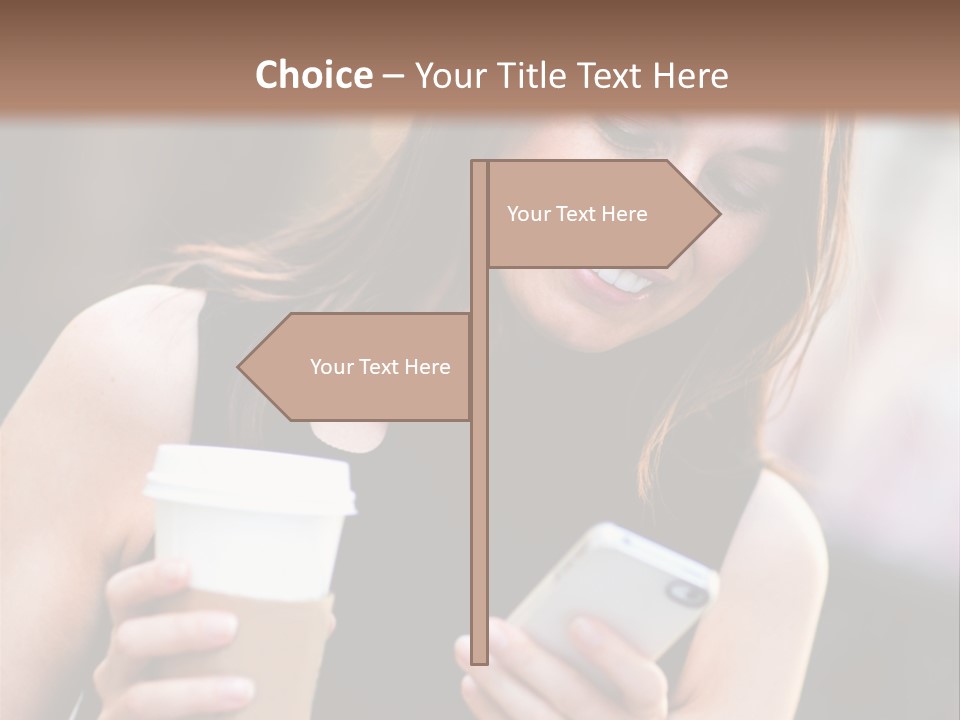 Texting Beautiful City PowerPoint Template