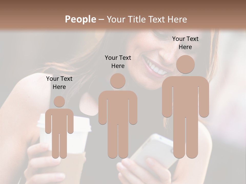 Texting Beautiful City PowerPoint Template