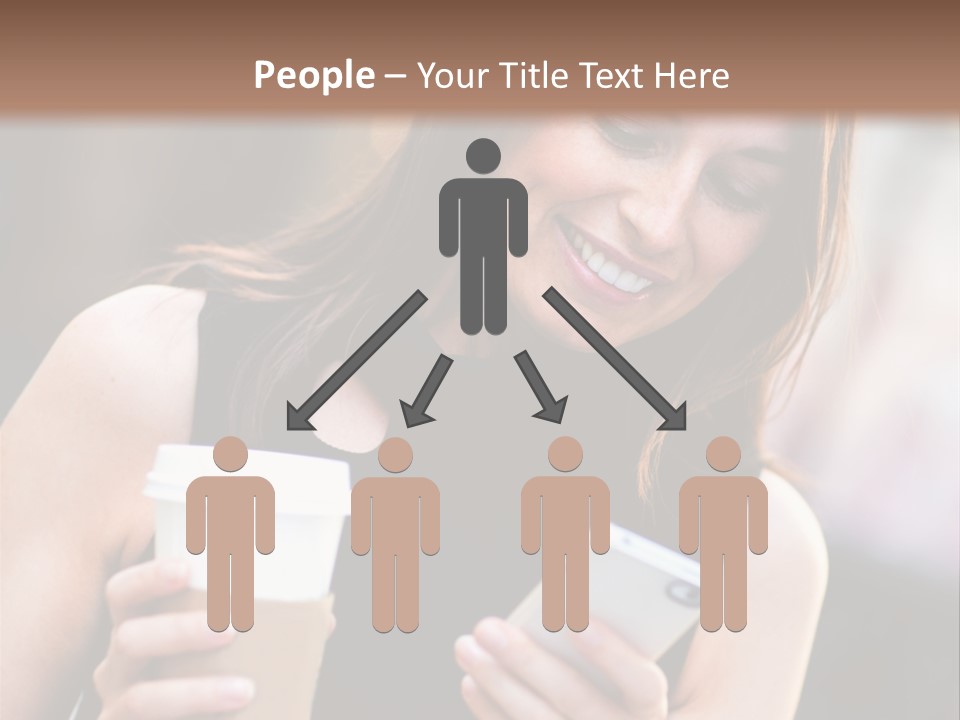 Texting Beautiful City PowerPoint Template