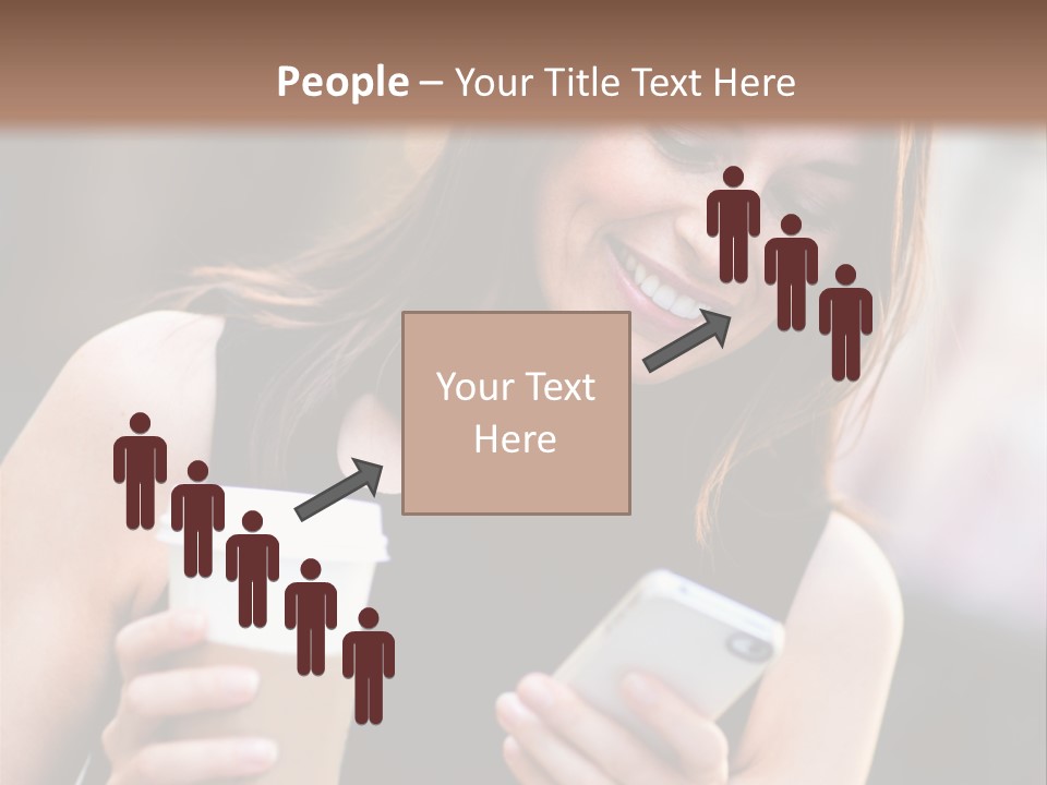 Texting Beautiful City PowerPoint Template