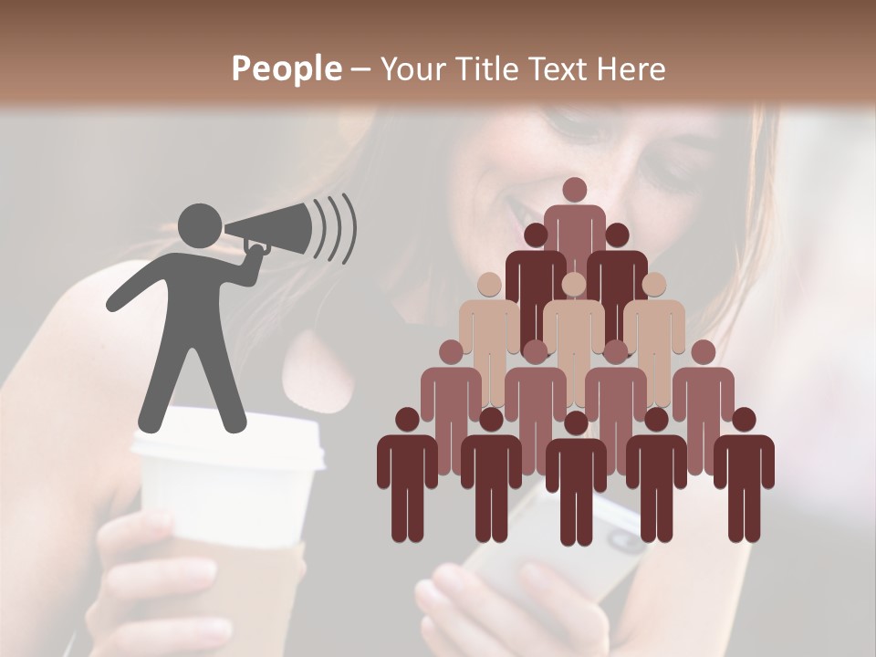 Texting Beautiful City PowerPoint Template