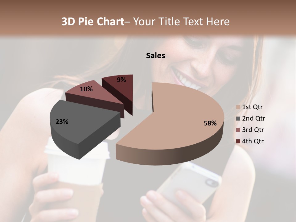 Texting Beautiful City PowerPoint Template