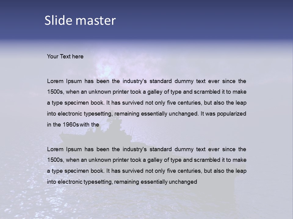 Metal Armor Border PowerPoint Template