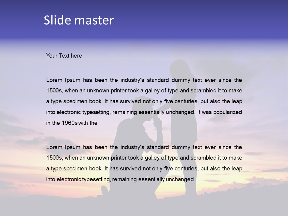 Feeling Together Romance PowerPoint Template