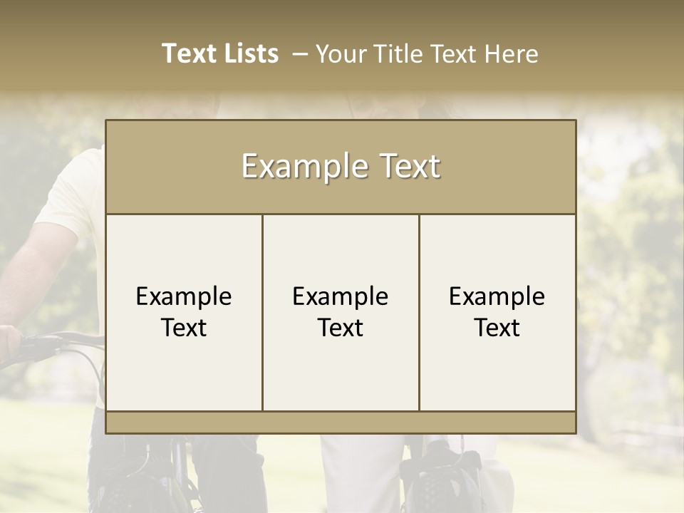 Together Middleaged  PowerPoint Template