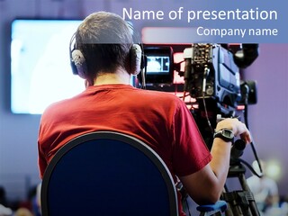 Live Broadcast Hdv Expertise PowerPoint Template