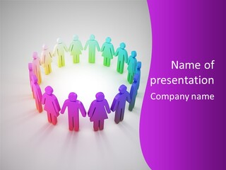 Individuality Networking White PowerPoint Template