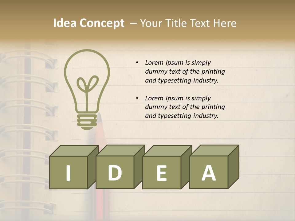Memory Vintage Idea PowerPoint Template