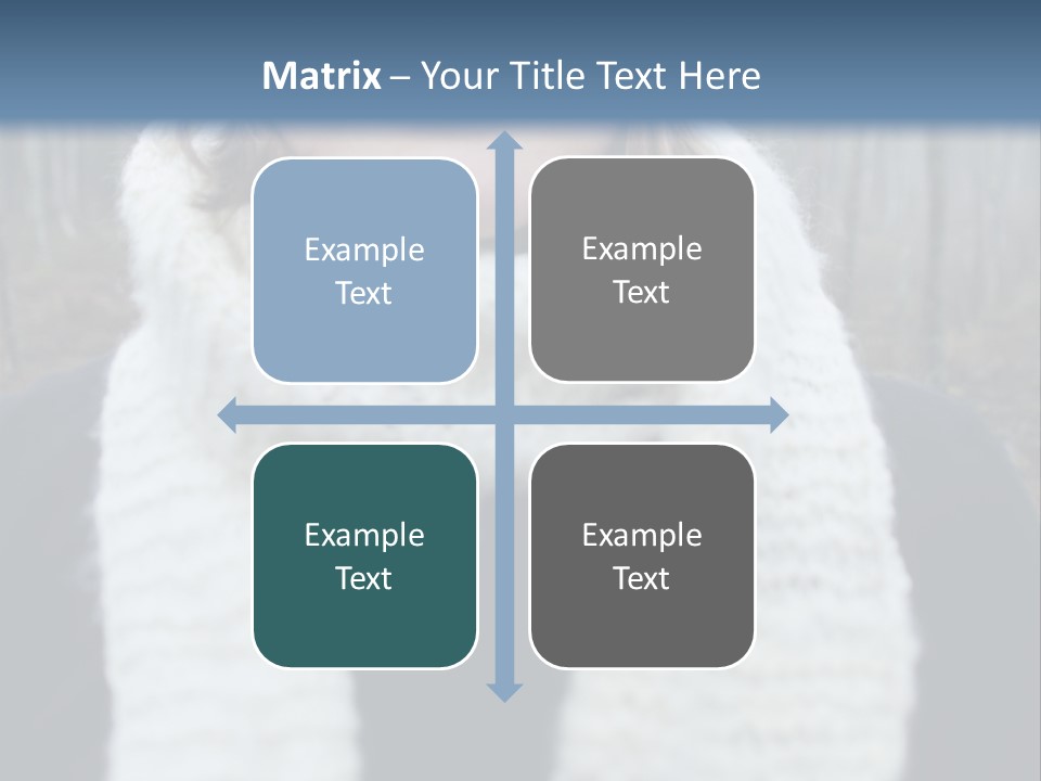 Optimism Knit Hat Happy PowerPoint Template