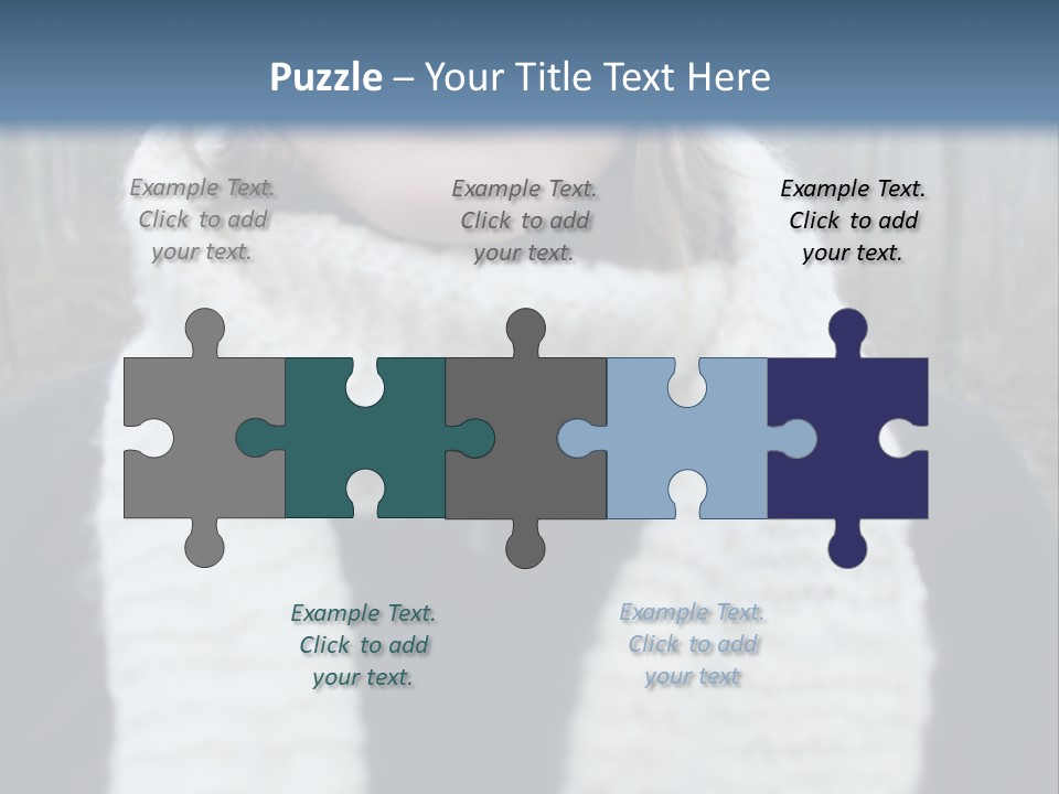 Optimism Knit Hat Happy PowerPoint Template