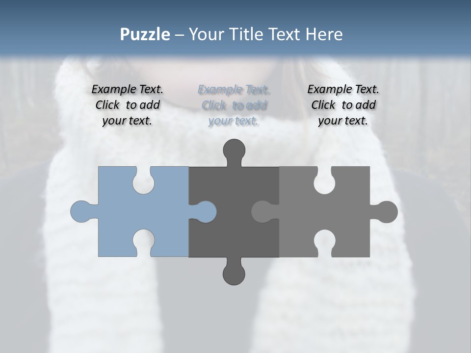 Optimism Knit Hat Happy PowerPoint Template