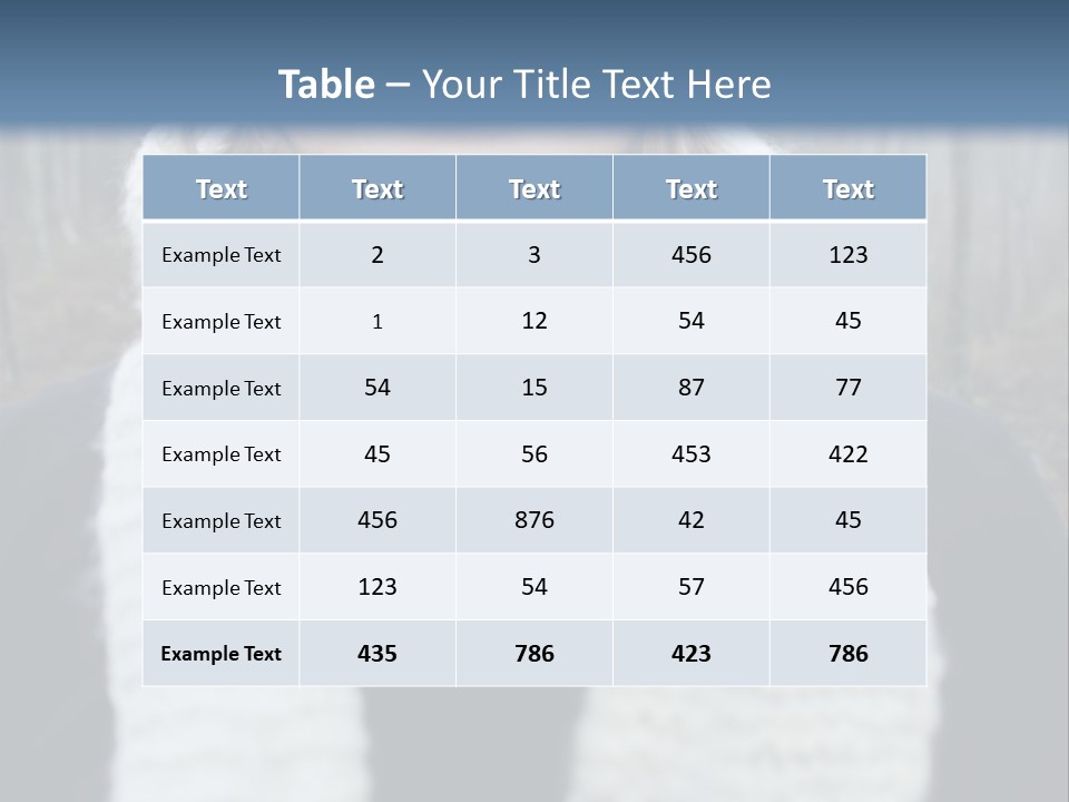 Optimism Knit Hat Happy PowerPoint Template