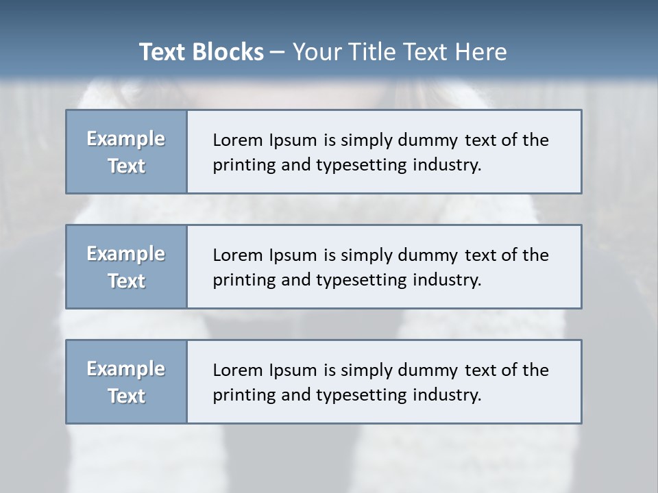 Optimism Knit Hat Happy PowerPoint Template