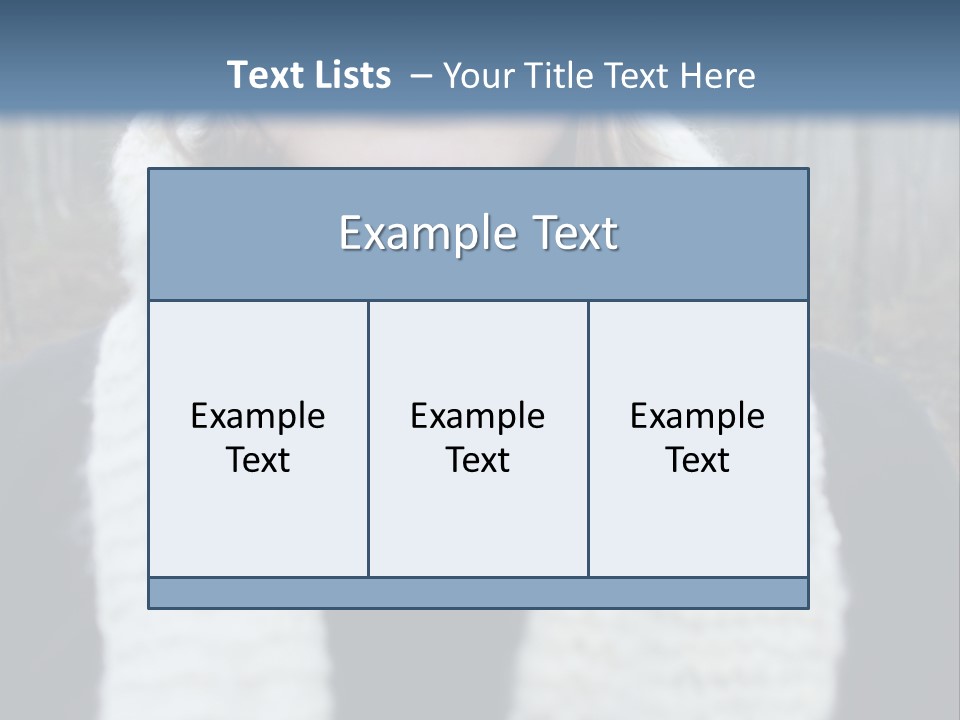 Optimism Knit Hat Happy PowerPoint Template